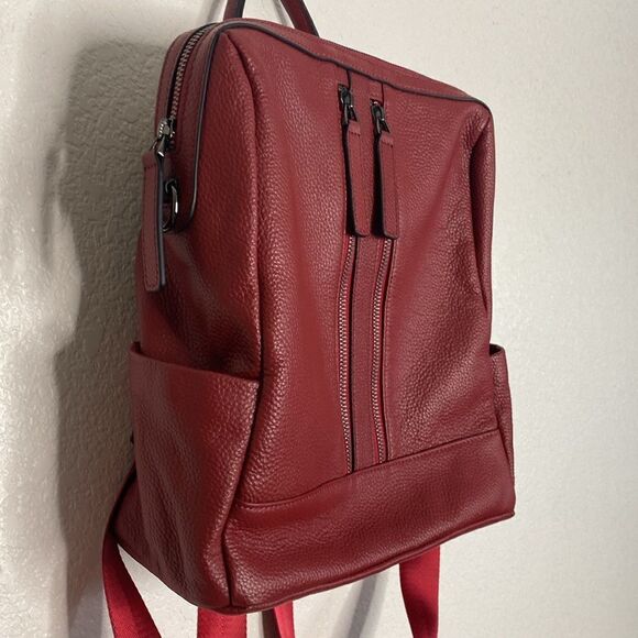 S-ZONE Women’s Pebbled Cowhide Leather Backpack/ Shoulder Bag NWOT